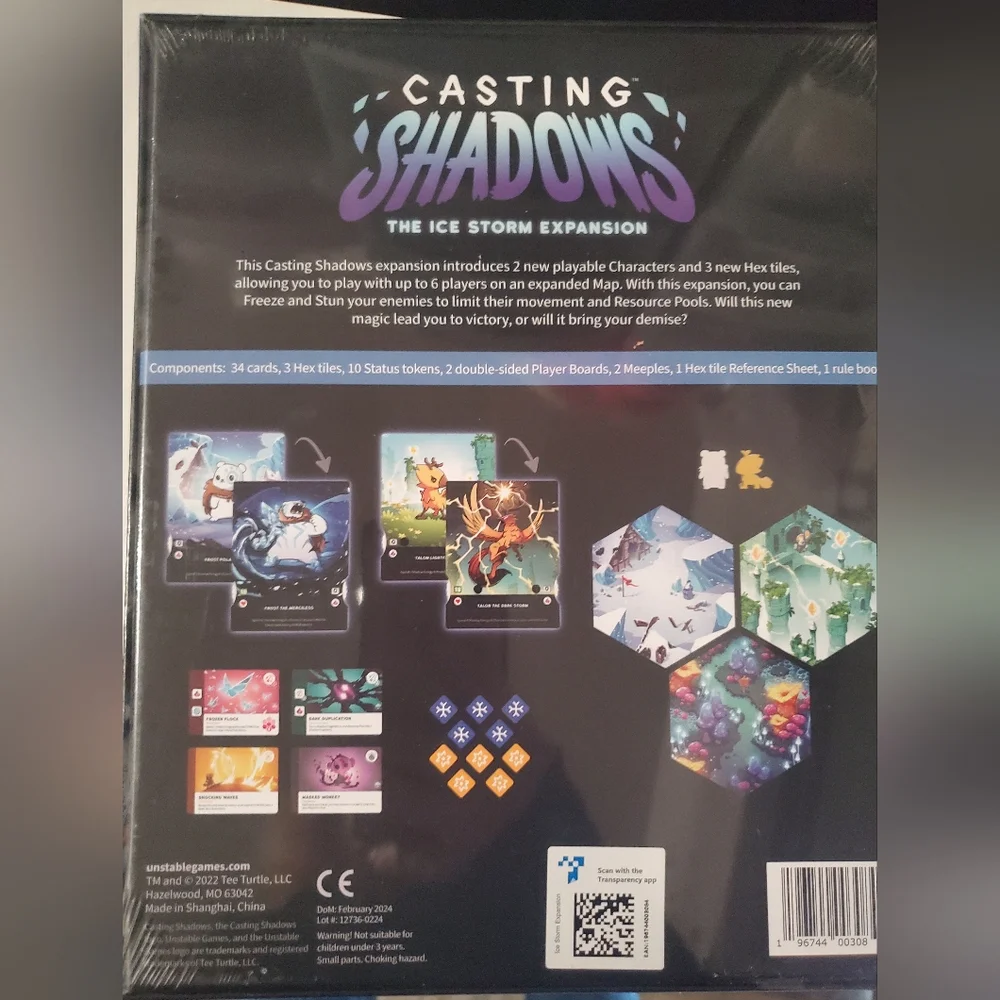 Casting Shadows: The Ice Storm Expansion & The Molten Rock Expansion. NWT